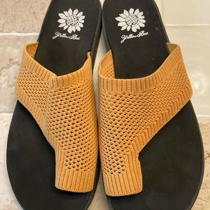 Yellow box sandals